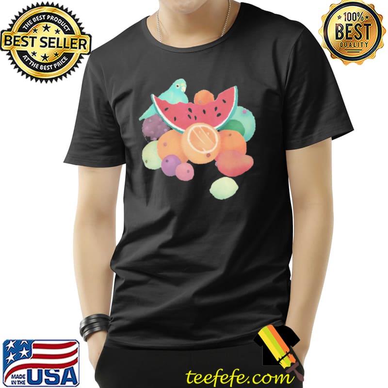 Fruit t fruit with parrot still life classic shirt