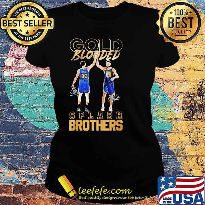 Golden Blooded Splash Brothers Shirt Ladies tee Golden Blooded Splash Brothers Shirt Ladies tee