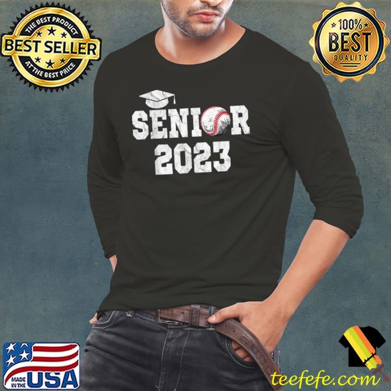 Graduation Class 2023 Senior Baseball Player Graduate T-Shirt Long Sleeve Tee Graduation Class 2023 Senior Baseball Player Graduate T-Shirt Long Sleeve Tee