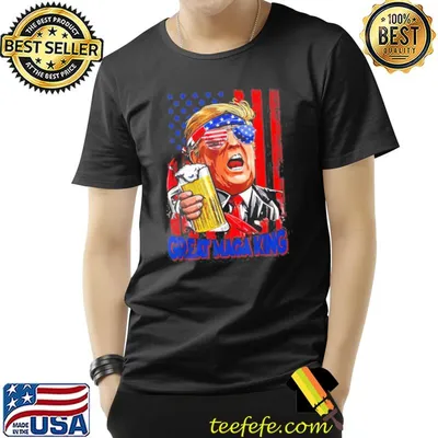 Great maga king flag pro Trump 4th of july shirt