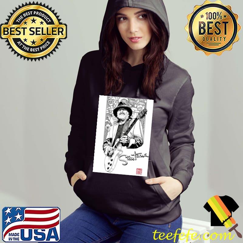 Guitarist carlos Santana sketch art s Hoodie Guitarist carlos Santana sketch art s Hoodie