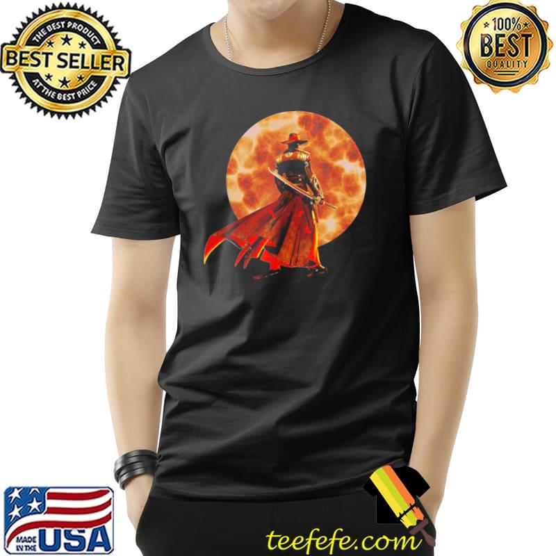Guy with sword moon shirt