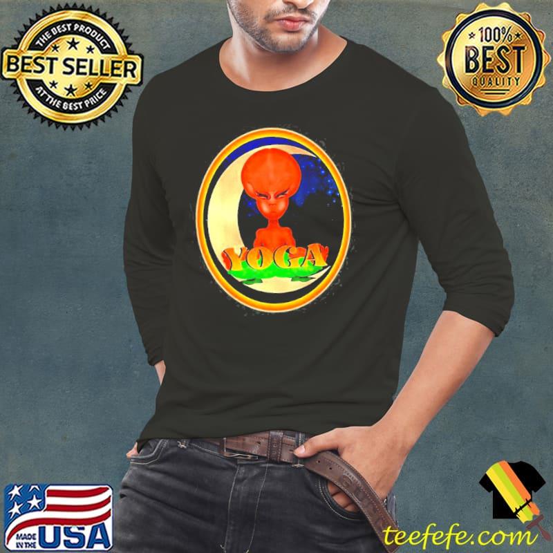 Halfmoon alien yoga zen meditation class in space gift s Long Sleeve Tee Halfmoon alien yoga zen meditation class in space gift s Long Sleeve Tee