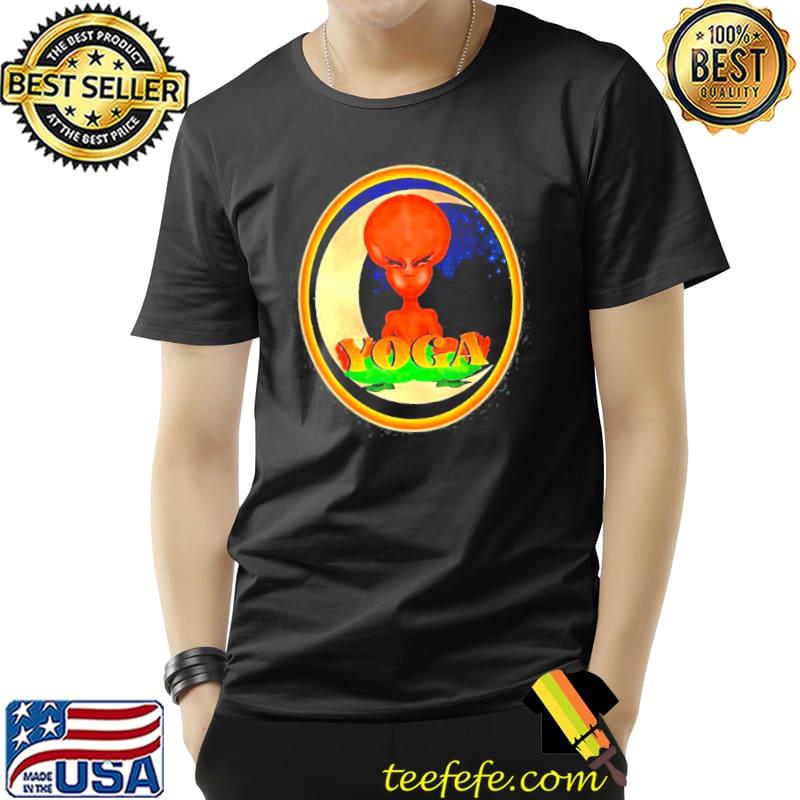 Halfmoon alien yoga zen meditation class in space gift shirt Halfmoon alien yoga zen meditation class in space gift shirt