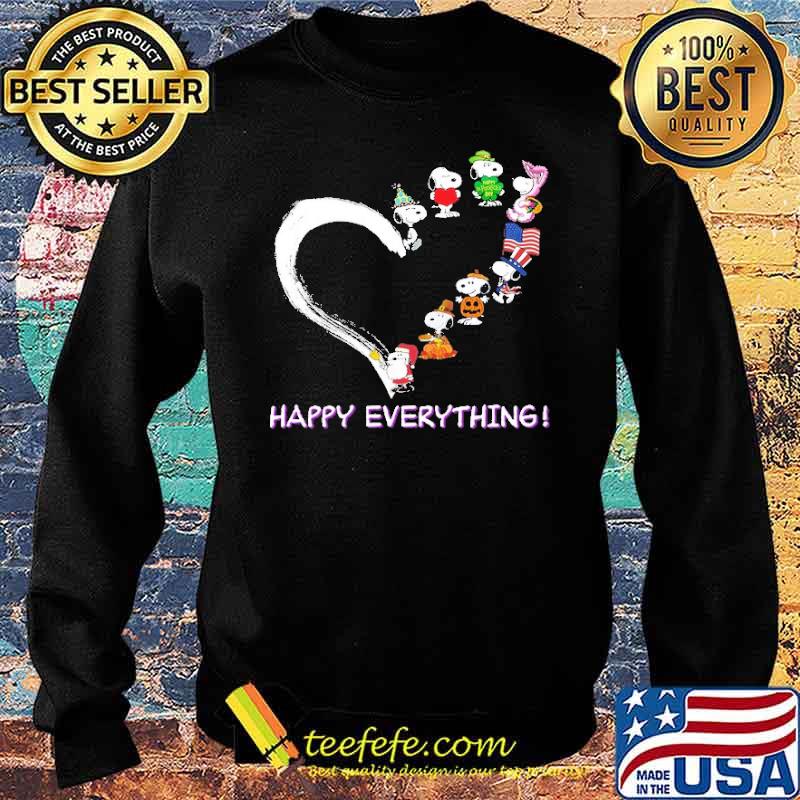 Happy Everything Snoopy Heart Shirt Sweater Happy Everything Snoopy Heart Shirt Sweater
