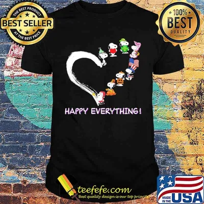 Happy Everything Snoopy Heart Shirt