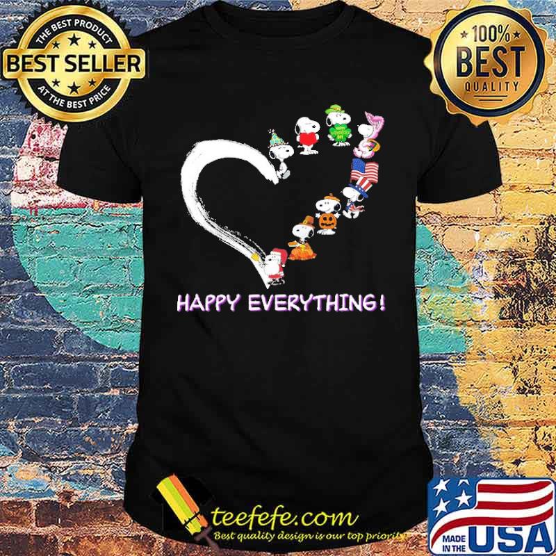 Happy Everything Snoopy Heart Shirt