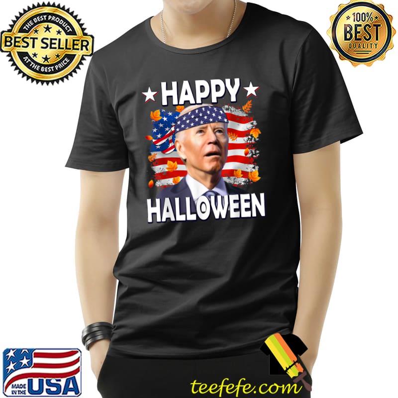 Happy Halloween Joe Biden American Flag T-Shirt
