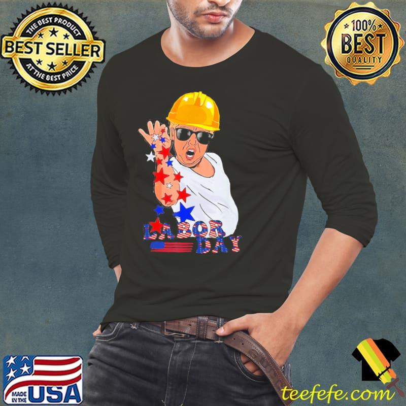 Happy labor day Trump salt American flag s Long Sleeve Tee Happy labor day Trump salt American flag s Long Sleeve Tee