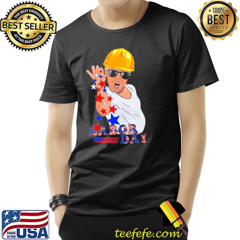 Happy labor day Trump salt American flag shirt