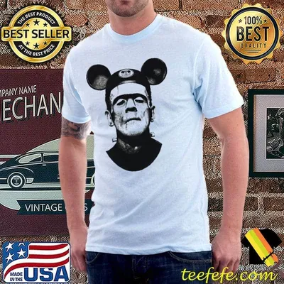 Happy place disney frankenstein mickey shirt
