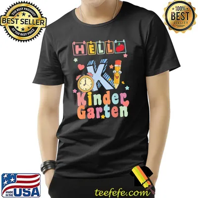Hello kindergarten back to school shirt
