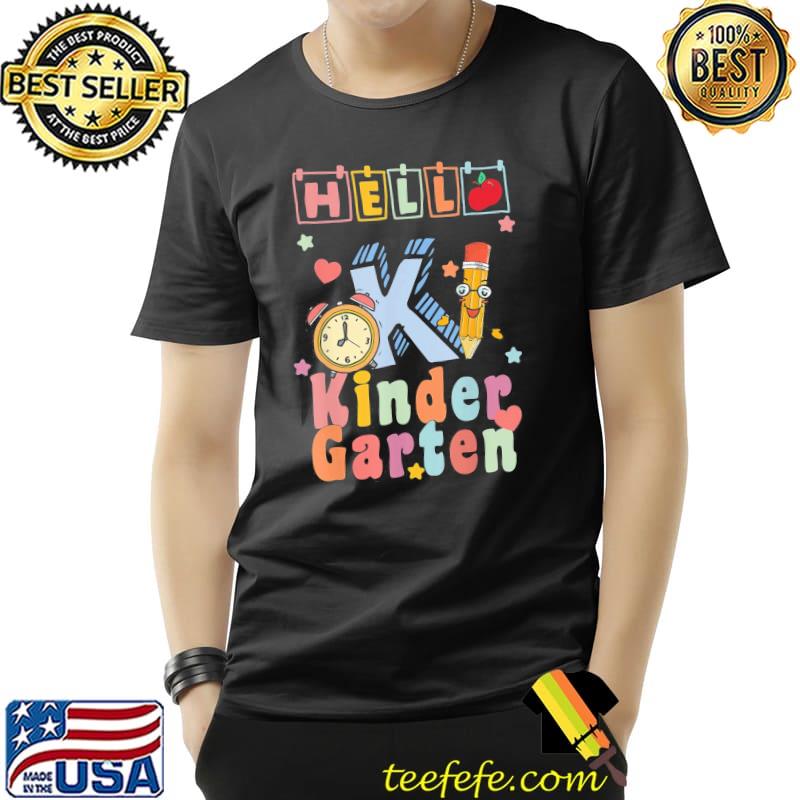 Hello kindergarten back to school shirt Hello kindergarten back to school shirt
