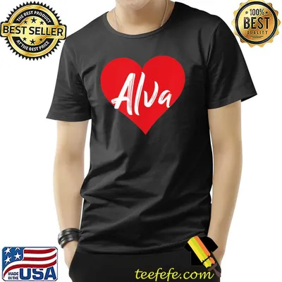 I Love Alva First Heart T-Shirt