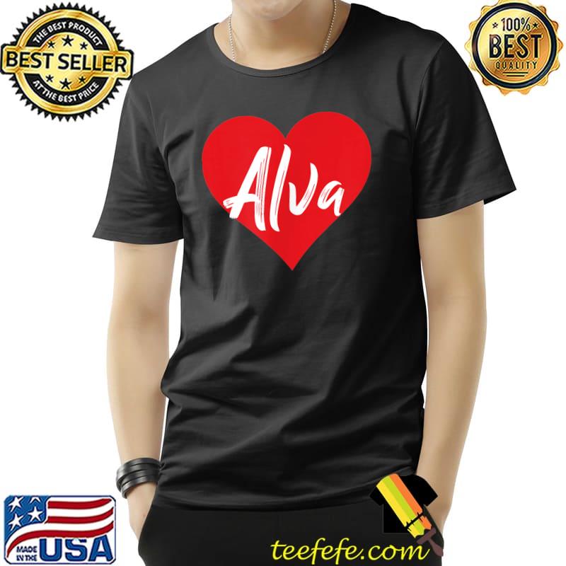 I Love Alva First Heart T-Shirt