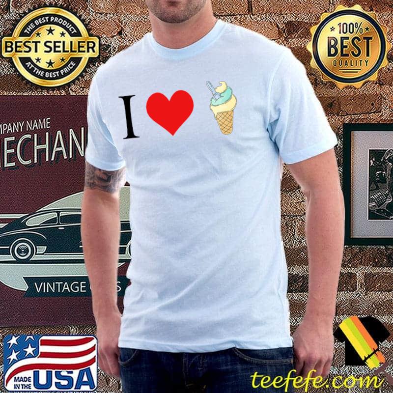 I Love Ice Cream A Waffle Lot Classic T-Shirt I Love Ice Cream A Waffle Lot Classic T-Shirt