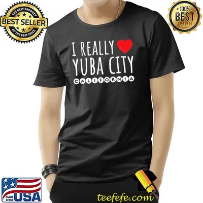 I really yuba city california heart red T-Shirt