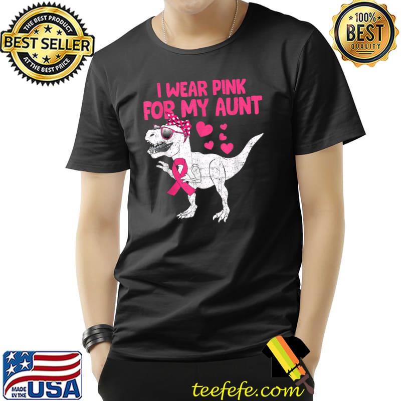 I Wear Pink For My Mama Breast Cancer Dino Pink Ribbon T-Shirt I Wear Pink For My Mama Breast Cancer Dino Pink Ribbon T-Shirt
