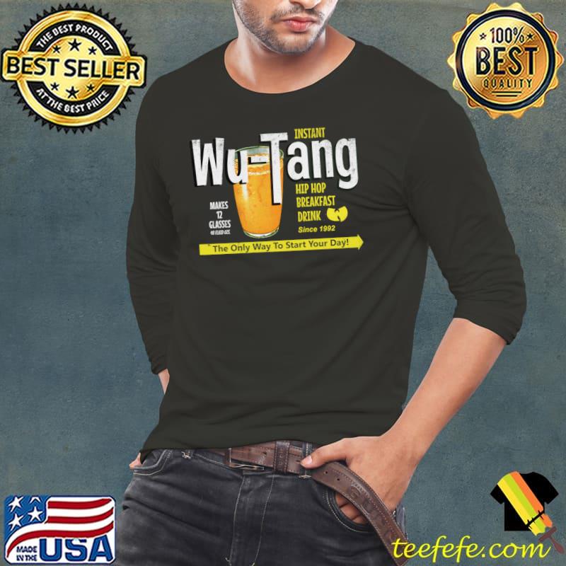Instant WuTang Hip Hop Breakfast Drink T-Shirt Long Sleeve Tee Instant WuTang Hip Hop Breakfast Drink T-Shirt Long Sleeve Tee
