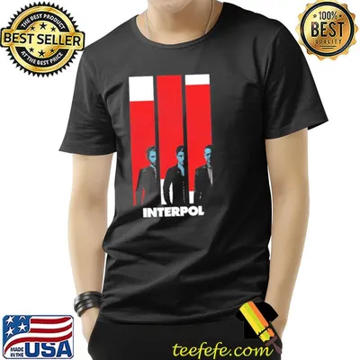 Interpol band retro rock band shirt