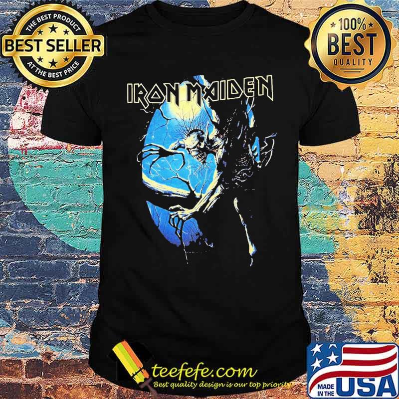 Iron Maiden Fear Of The Dark Oval Eddie Moon Shirt