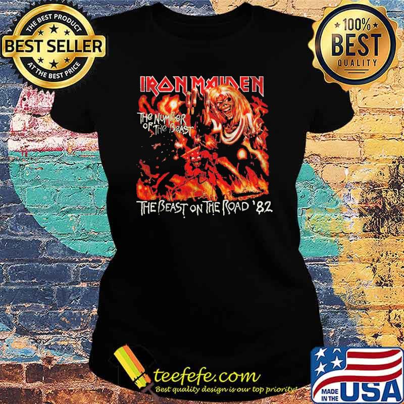 Iron Maiden Number Of The Beast The Beast On The Road Shirt Ladies tee Iron Maiden Number Of The Beast The Beast On The Road Shirt Ladies tee