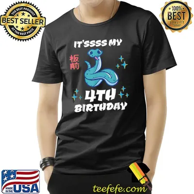 It's My 4th Birthday-Snake 4 T-Shirt