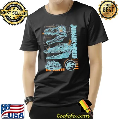 Jurassic world 2 dinosaur fossil schematics shirt