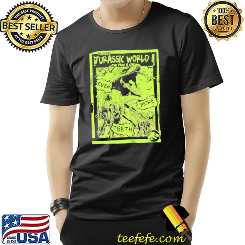 Jurassic world 2 the park is open neon shirt Jurassic world 2 the park is open neon shirt