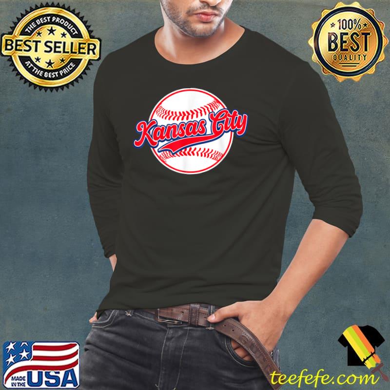 Kansas City Baseball T-Shirt Long Sleeve Tee Kansas City Baseball T-Shirt Long Sleeve Tee