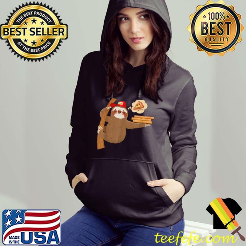 Kawaii Sloth Animal Pizza T-Shirt Hoodie Kawaii Sloth Animal Pizza T-Shirt Hoodie