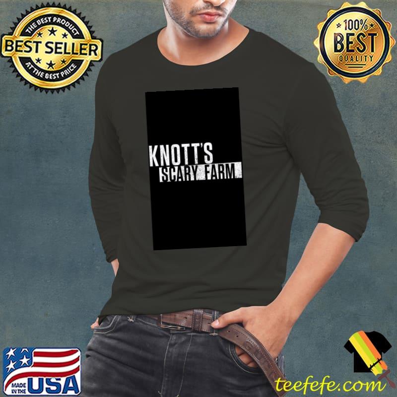 Knott’s Scary Farm Logo Classic T-Shirt Long Sleeve Tee Knott’s Scary Farm Logo Classic T-Shirt Long Sleeve Tee