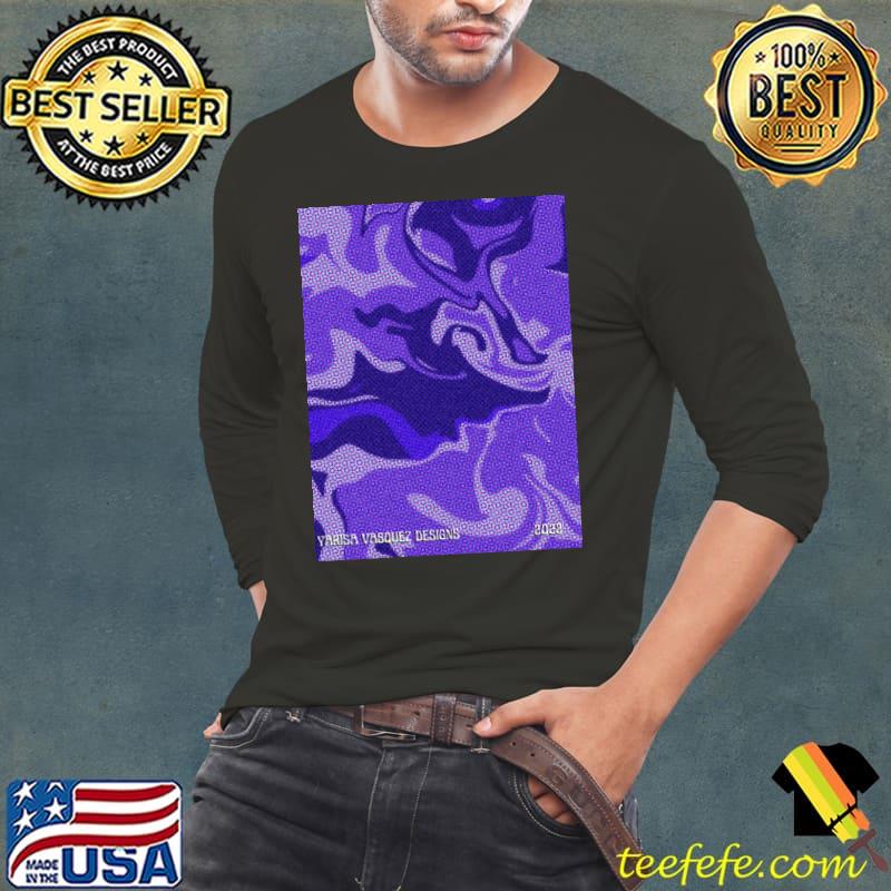 Liquid Grapes Color Flow T-Shirt Long Sleeve Tee Liquid Grapes Color Flow T-Shirt Long Sleeve Tee