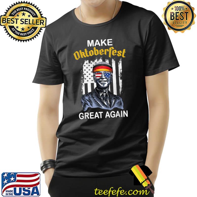 Make Oktoberfest Great Again Joe Biden Usa Flag T-Shirt