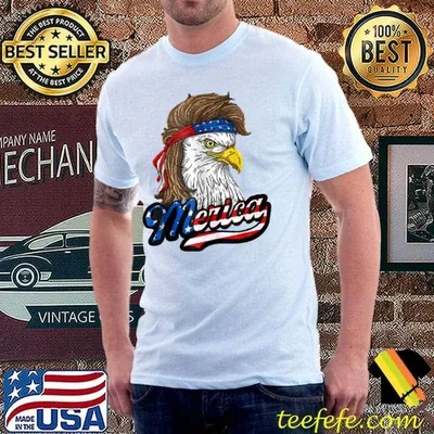 Merica Patriotic USA Eagle Of Freedom 4th of July T-Shirt