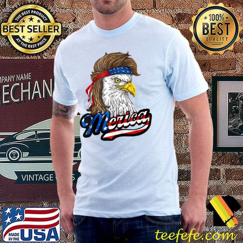 Merica Patriotic USA Eagle Of Freedom 4th of July T-Shirt