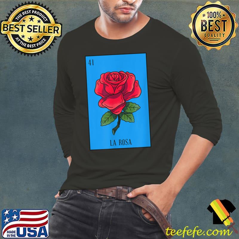 Mexican Lottery Variable Rose T-Shirt Long Sleeve Tee Mexican Lottery Variable Rose T-Shirt Long Sleeve Tee