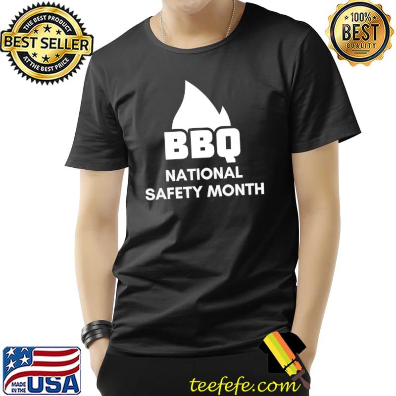 National Safety Month BBQ Baseball ¾ T-Shirt