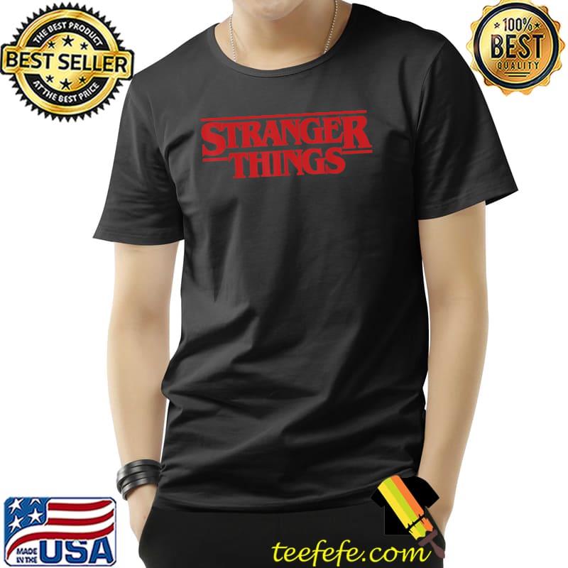 Netflix Stranger Things Simple Red Logo T-Shirt