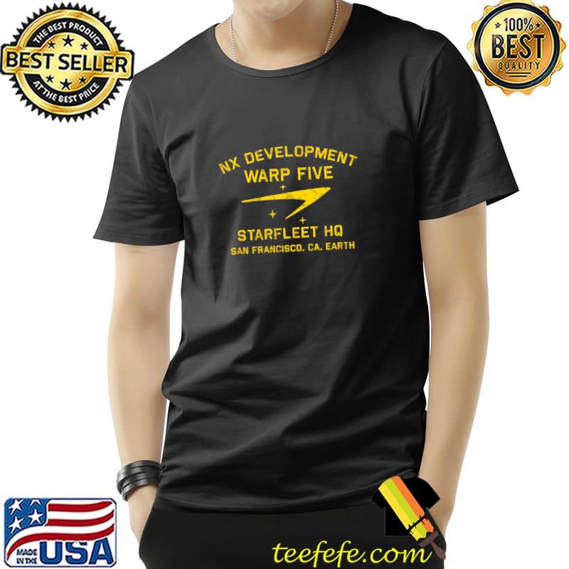 NX Development warp five starfleet HQ Team T-Shirt