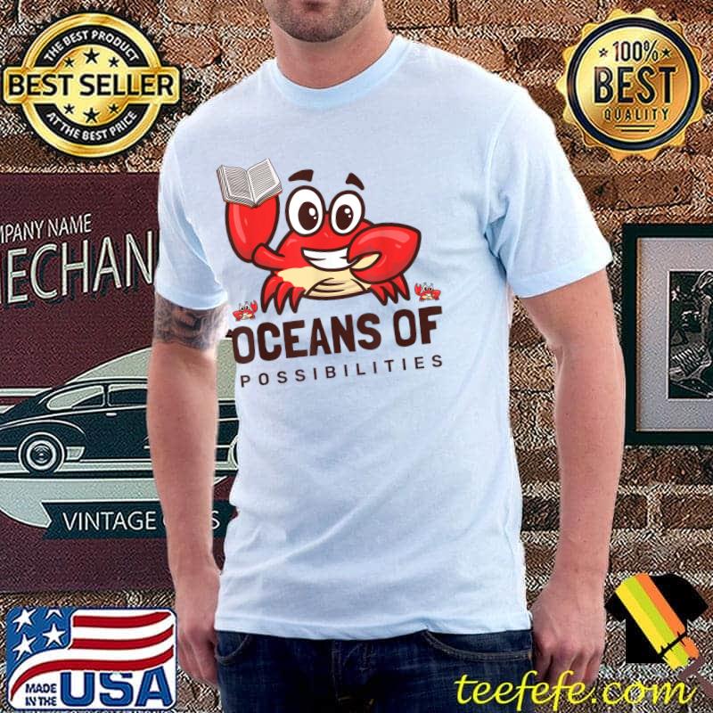 Oceans of Possibilities Summer Reading 2022 Crab T-Shirt