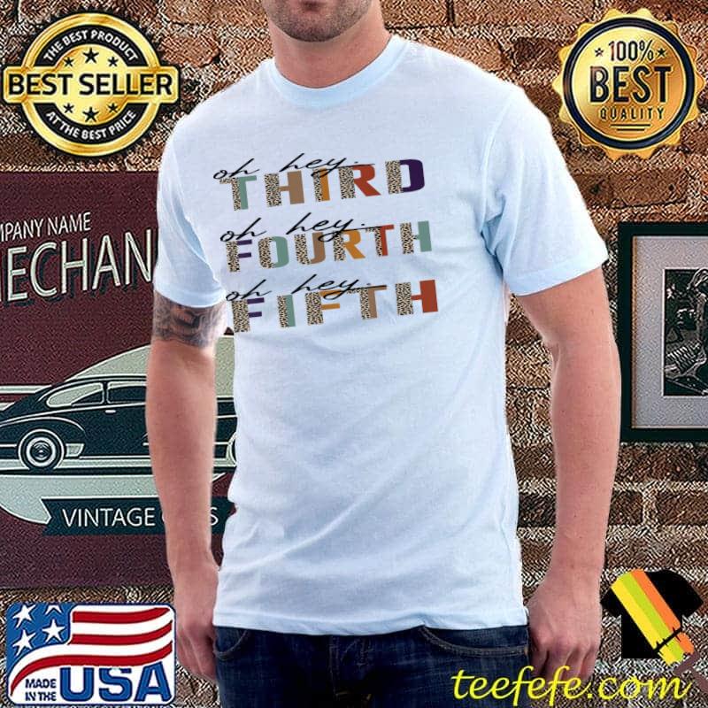 Oh hey third fourth fifth crew back to school retro shirt