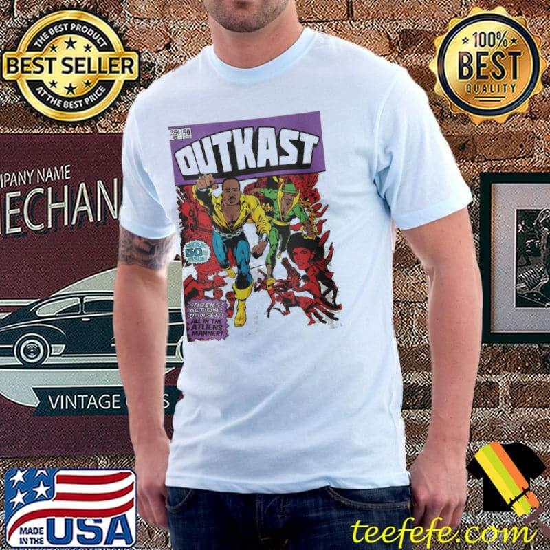 Outkast inspired comic book rap graphic vintage 90's style shirt Outkast inspired comic book rap graphic vintage 90's style shirt