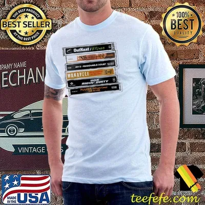 Outkast nas jayz 2 pac ugk fugees tapes raptees shirt