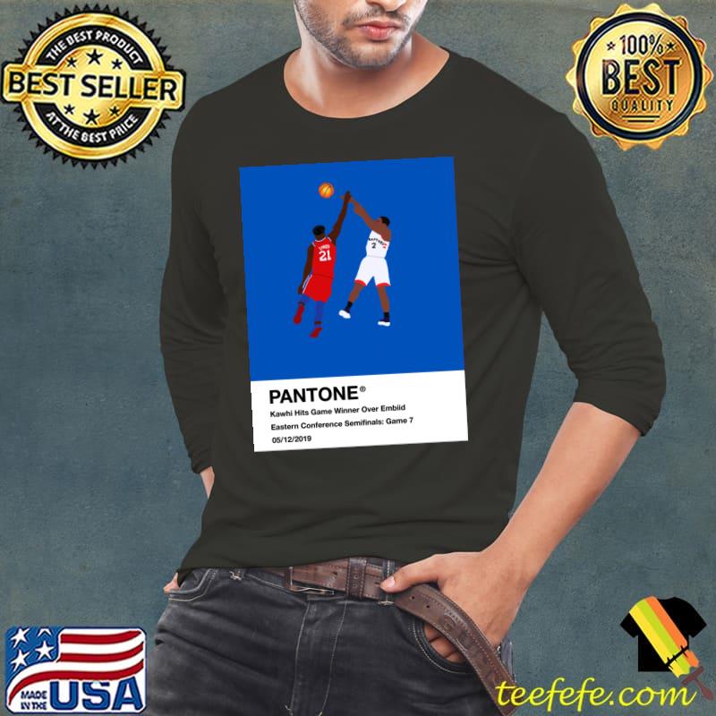 Pantone Kawhi Leonard & The Shot Classic T-Shirt Long Sleeve Tee Pantone Kawhi Leonard & The Shot Classic T-Shirt Long Sleeve Tee