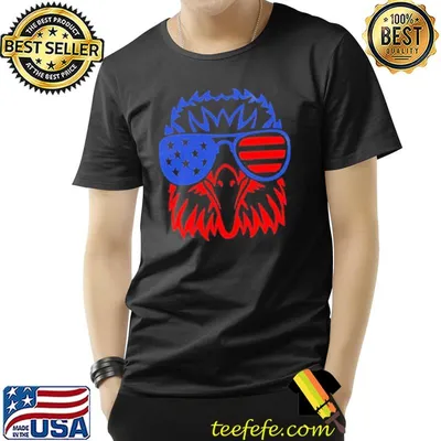 Patriotic eagle usa flag shirt