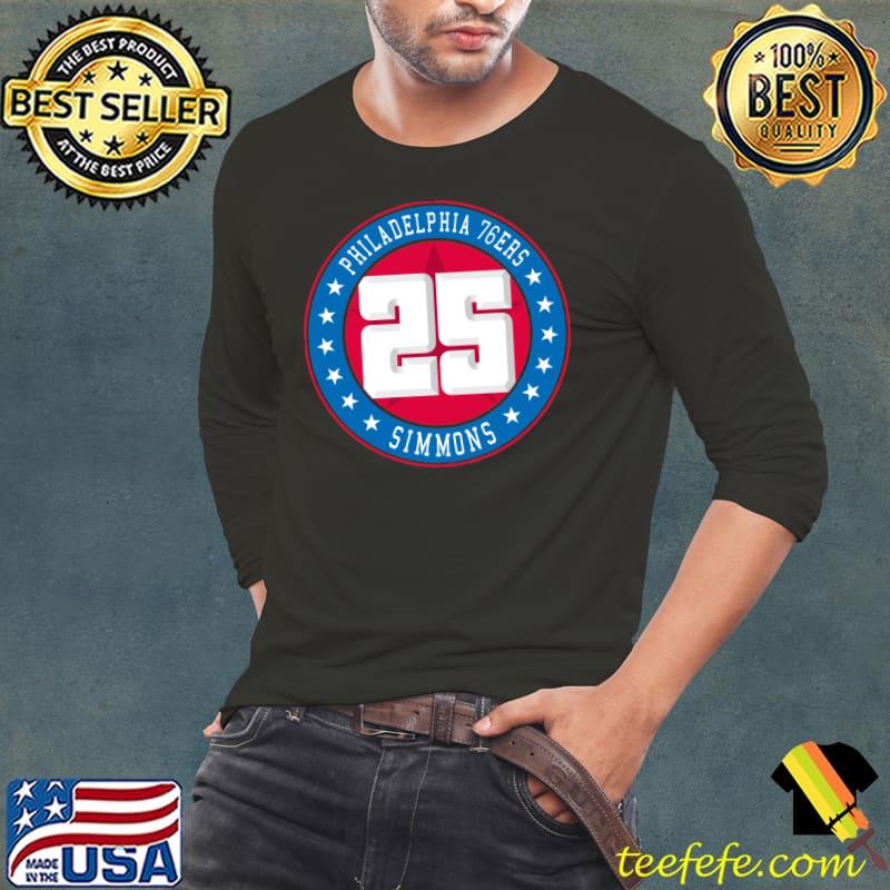 Philadelphia - Ben Simmons 25 Essential T-Shirt Long Sleeve Tee Philadelphia - Ben Simmons 25 Essential T-Shirt Long Sleeve Tee