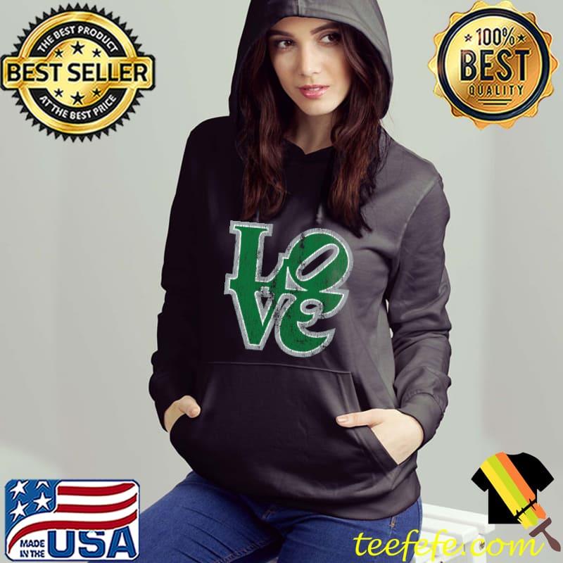 Philadelphia Eagles LOVE Park Throwback Kelly Green Style Logo Football  Philly Champs | Lightweight Sweatshirt