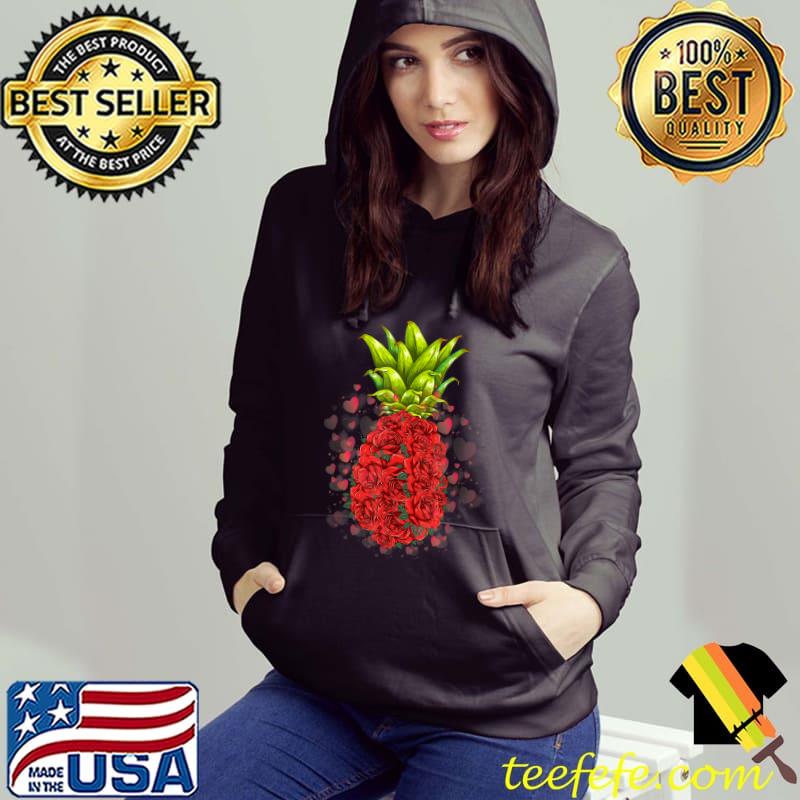 Pineapple Flowers Aloha Hawaii T-Shirt Hoodie Pineapple Flowers Aloha Hawaii T-Shirt Hoodie