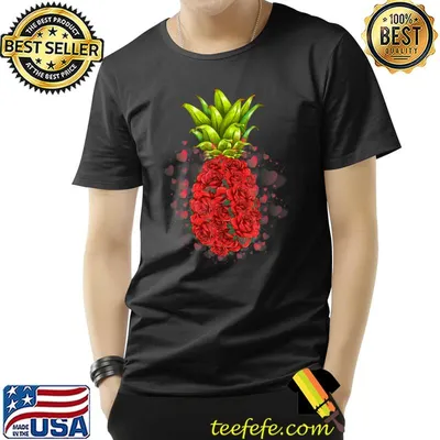 Pineapple Flowers Aloha Hawaii T-Shirt